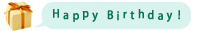 Happy Birthday！