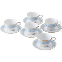 ノリタケ　レースウッドゴールド　カップ＆ソーサー（５客）