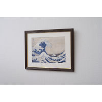 浮世絵額　葛飾北斎「神奈川沖浪裏」