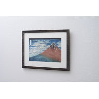 浮世絵額　葛飾北斎「凱風快晴」