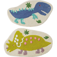 イッソ・エッコ　きょうりゅう　ティラノサウルス＆トリケラトプスマット