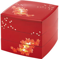紀州塗　桜　三段重箱