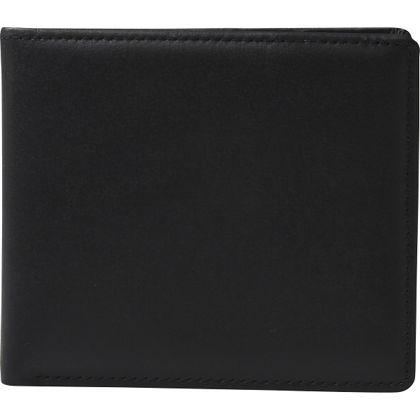 良品工房　日本製牛革財布＆小銭入れセット ブラックのサムネイル画像1