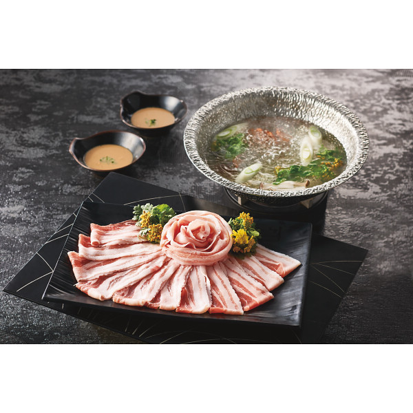 鹿児島県産　黒豚バラしゃぶしゃぶ用（４００ｇ）のサムネイル画像1