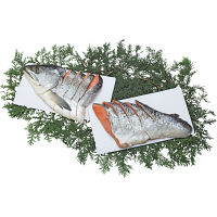 北海道産新巻鮭姿切身（半身）