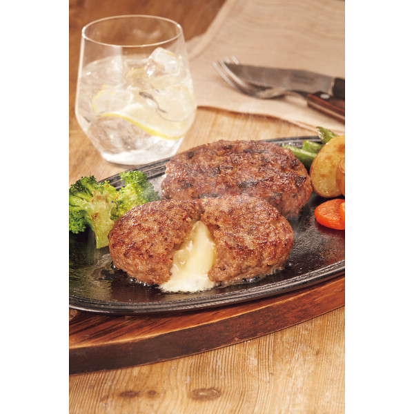 チーズイン近江牛ハンバーグ　ゴロゴロ牛肉入り近江牛ハンバーグ２種セットのサムネイル画像1