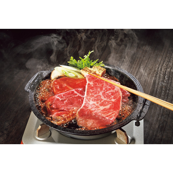 銀座吉澤　松阪牛　モモ・カタ（ウデ）・ロース　すき焼き用（計７００ｇ）のサムネイル画像1
