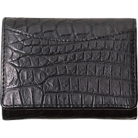 クロコ三つ折りコンパクト財布