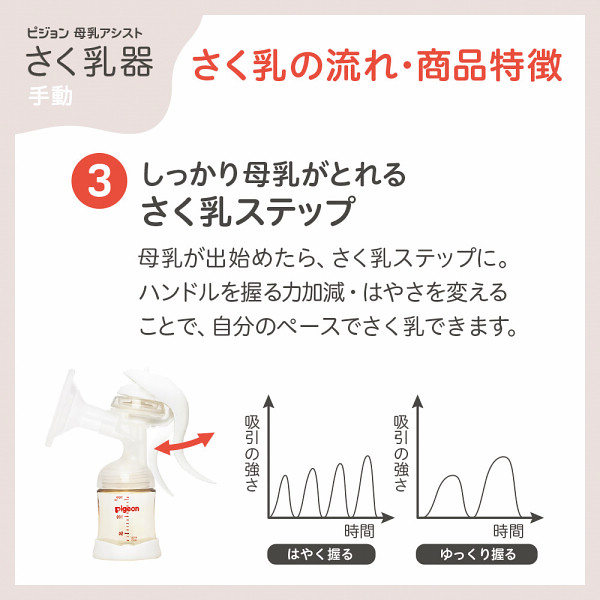 ピジョン　さく乳器　手動のサムネイル画像3