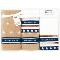 ＢＥＡＭＳ　ＤＥＳＩＧＮ　フェイス・ウォッシュタオルセット