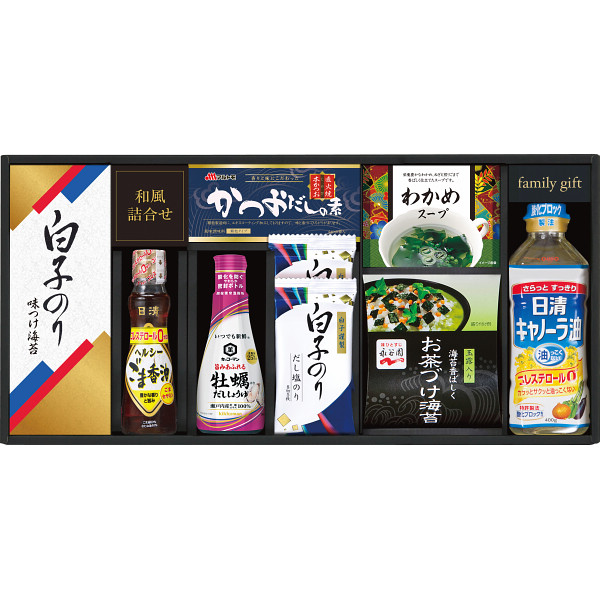 キッコーマン　しょうゆ＆白子のり食卓詰合せ