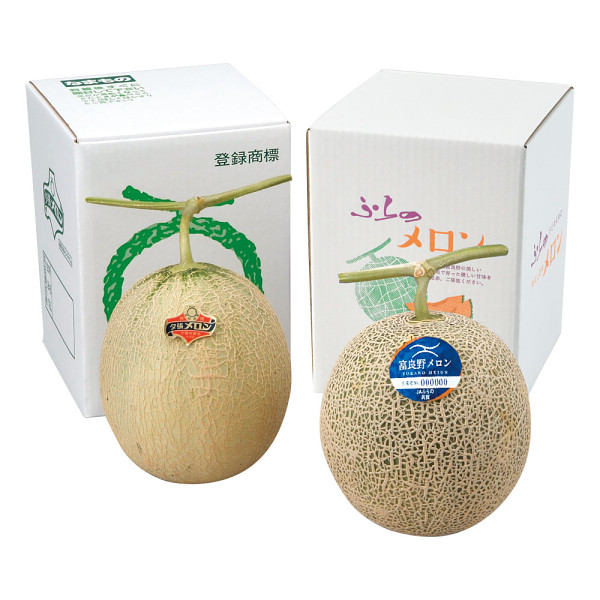 北海道産夕張メロン＆北海道産富良野メロンセットのサムネイル画像1