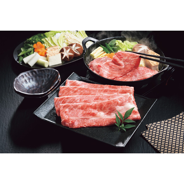 国産黒毛和牛肩ロースすき焼き用（笠原将弘監修すき焼きのたれ付）のサムネイル画像1