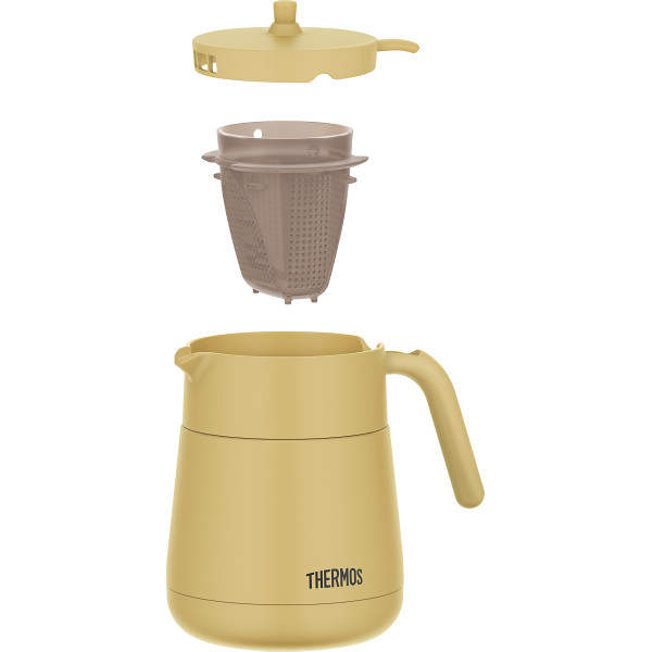サーモス　ティーポット（７００ｍｌ） ベージュのサムネイル画像1