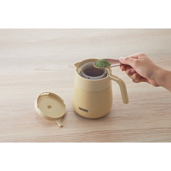 サーモス　ティーポット（７００ｍｌ） ベージュのサムネイル画像2