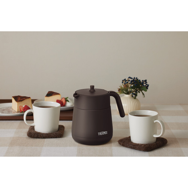 サーモス　ティーポット（７００ｍｌ） ブラウンのサムネイル画像2
