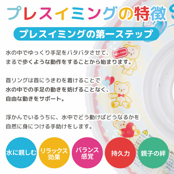 Ｓｗｉｍａｖａ　スイマーバ　うきわ首リング ラメベアのサムネイル画像1