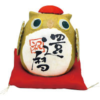 ちぎり和紙　長寿の祝いふくろう 還暦 