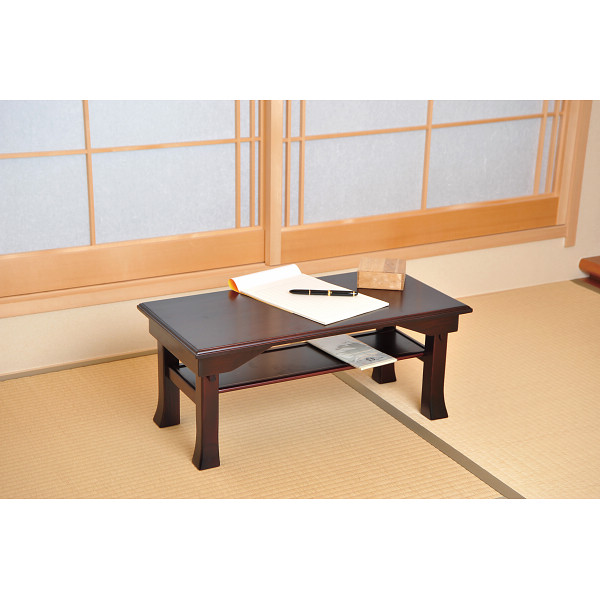 折りたたみ便利机　幅６０ｃｍ ブラウンのサムネイル画像3