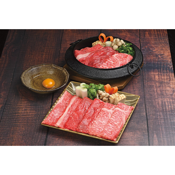 東北産黒毛和牛と青葉牛すき焼き味くらべ（３種）（計７３０ｇ）のサムネイル画像1