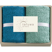 ｔａｆｕｗａ　ウォッシュタオル２枚セット ブルー 