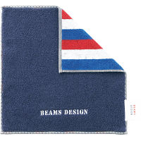 ＢＥＡＭＳ　ＤＥＳＩＧＮ　リバースストライプ　タオルハンカチ