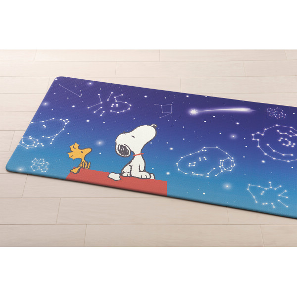 ピーナッツ　ＰＶＣロングマット（１２０ｃｍ） 星空スヌーピーのサムネイル画像1