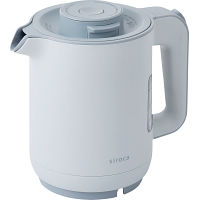 シロカ　蒸気セーブ電気ケトル グレー 