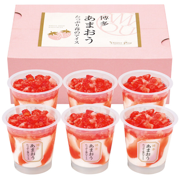 博多あまおう　たっぷり苺のアイス（６個）のサムネイル画像1