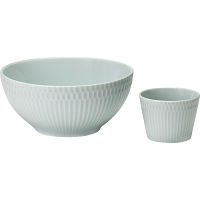 小田陶器　さざなみ　爽麺セット ブルーホワイト 