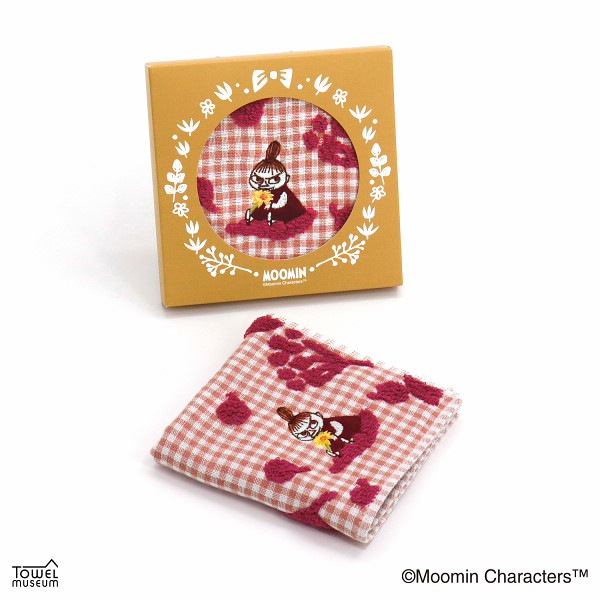 ムーミン　ちょっと一息　タオルハンカチ ピンク　リトルミイのサムネイル画像1