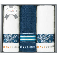 ＢＥＡＭＳ　ＤＥＳＩＧＮ　フェイスタオル３枚セット