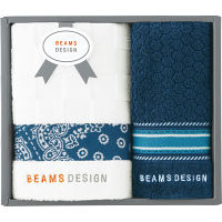 ＢＥＡＭＳ　ＤＥＳＩＧＮ　フェイスタオル・タオルハンカチセット