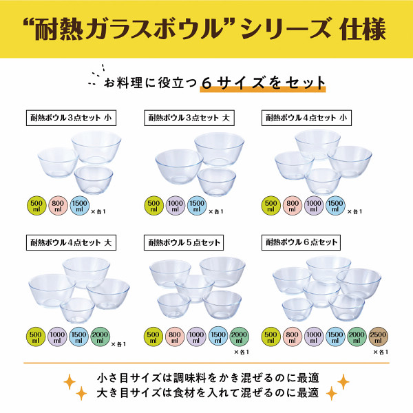 マジクック　耐熱ボウル４点セット　大のサムネイル画像2