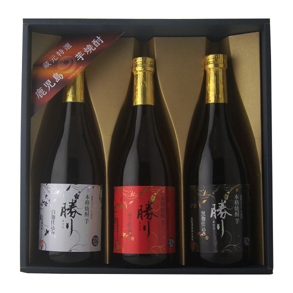 【父の日専用】天星酒造　本格芋焼酎　勝りセット（３本）のサムネイル画像1