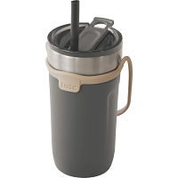 トート　ストロー付３Ｗａｙタンブラー チャコール 