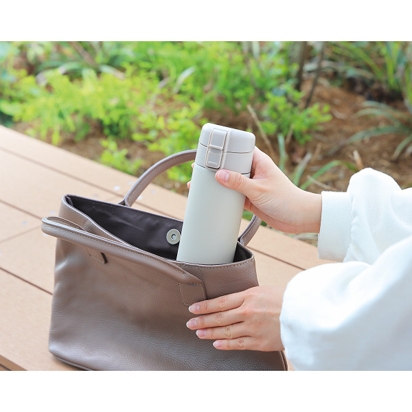 モルン　軽量ワンタッチステンレスボトル（３５０ｍｌ） クールグレイのサムネイル画像3
