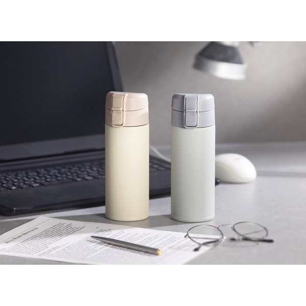モルン　軽量ワンタッチステンレスボトル（３５０ｍｌ） クールグレイのサムネイル画像5