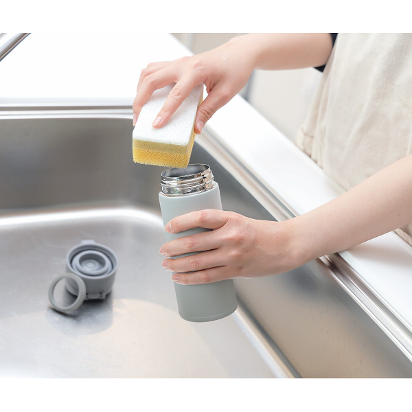 モルン　軽量ワンタッチステンレスボトル（３５０ｍｌ） クールグレイのサムネイル画像8
