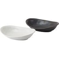 モノトーン　カレー鉢ペア