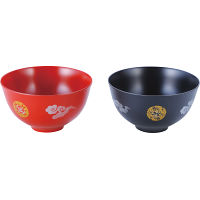 山中漆器　多様椀ペア　いにしえ紋様