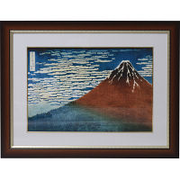 浮世絵額　葛飾北斎３点セット