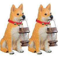 ソーラーライト　柴犬ポチ（２個組）