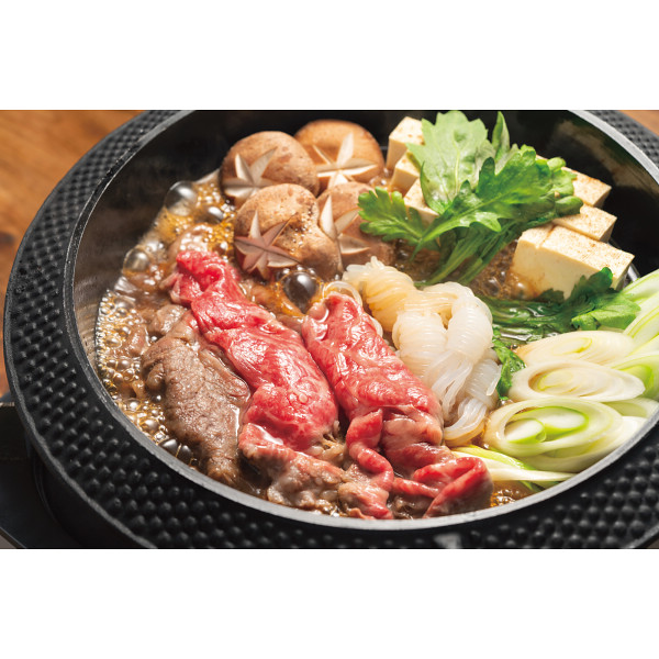 はこだて大沼黒牛　肩ロース　すき焼き用（６００ｇ）のサムネイル画像1
