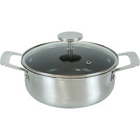 グレイス　ＩＨ対応セラミック加工両手鍋（２０ｃｍ）