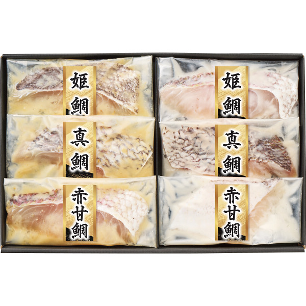 漬匠の熟成 鯛づくし西京漬け&粕漬けセット(6切)