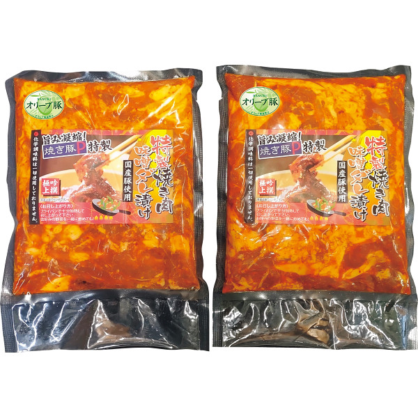 焼き豚Ｐオリーブ豚味噌ダレ焼肉（約１ｋｇ）