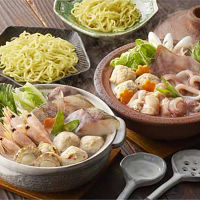 鶏白湯鍋＆海鮮ちゃんこ鍋食べ比べセット