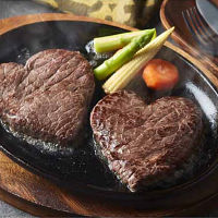国産牛ハート形ステーキ