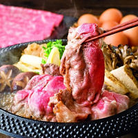 「赤城牛のとりやま」赤城牛肩ロースすき焼き
